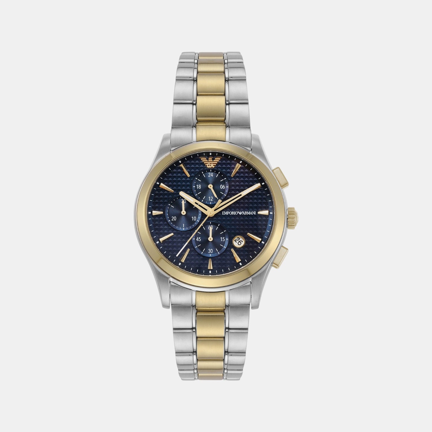 Paolo Men Quartz Black Dial Chronograph Stainless Steel Watch AR11579