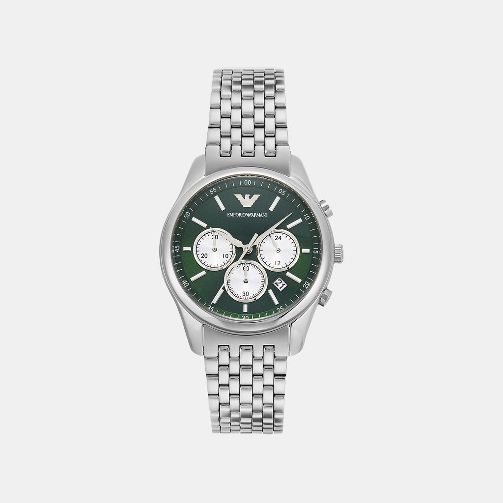 Antonio Men Quartz Green Dial Chronograph Stainless Steel Watch AR11581