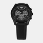 Men Quartz Black Dial Chronograph Leather Watch AR11583