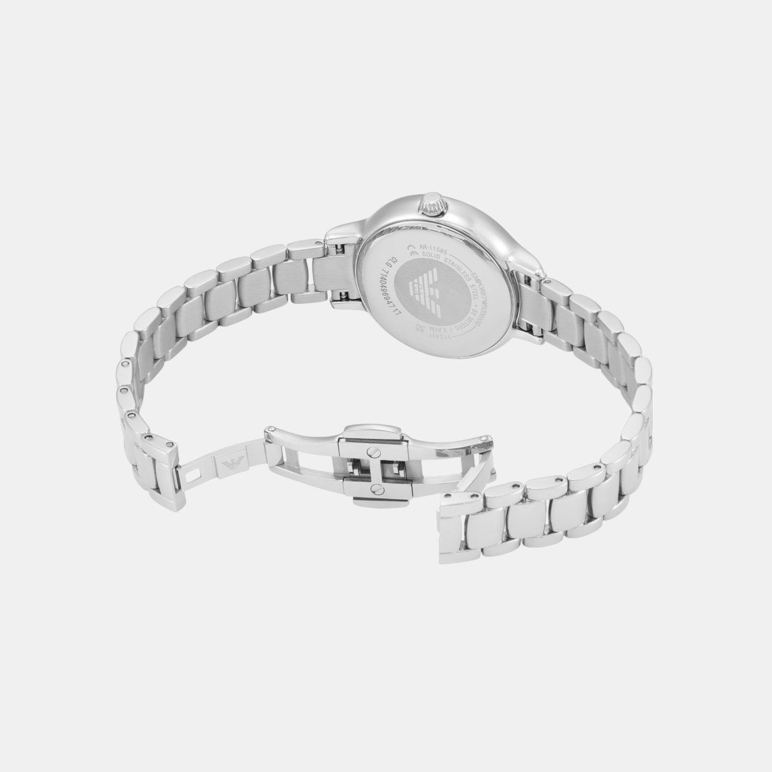 Women Quartz Blue Dial Analog Stainless Steel Watch AR11585