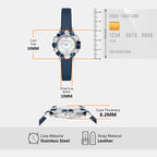 Women Quartz White Dial Analog Leather Watch AR11595