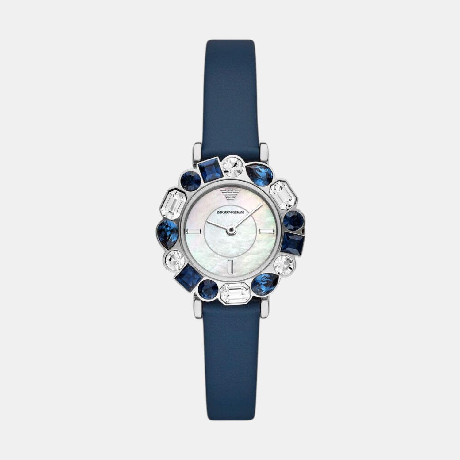 Women Quartz White Dial Analog Leather Watch AR11595