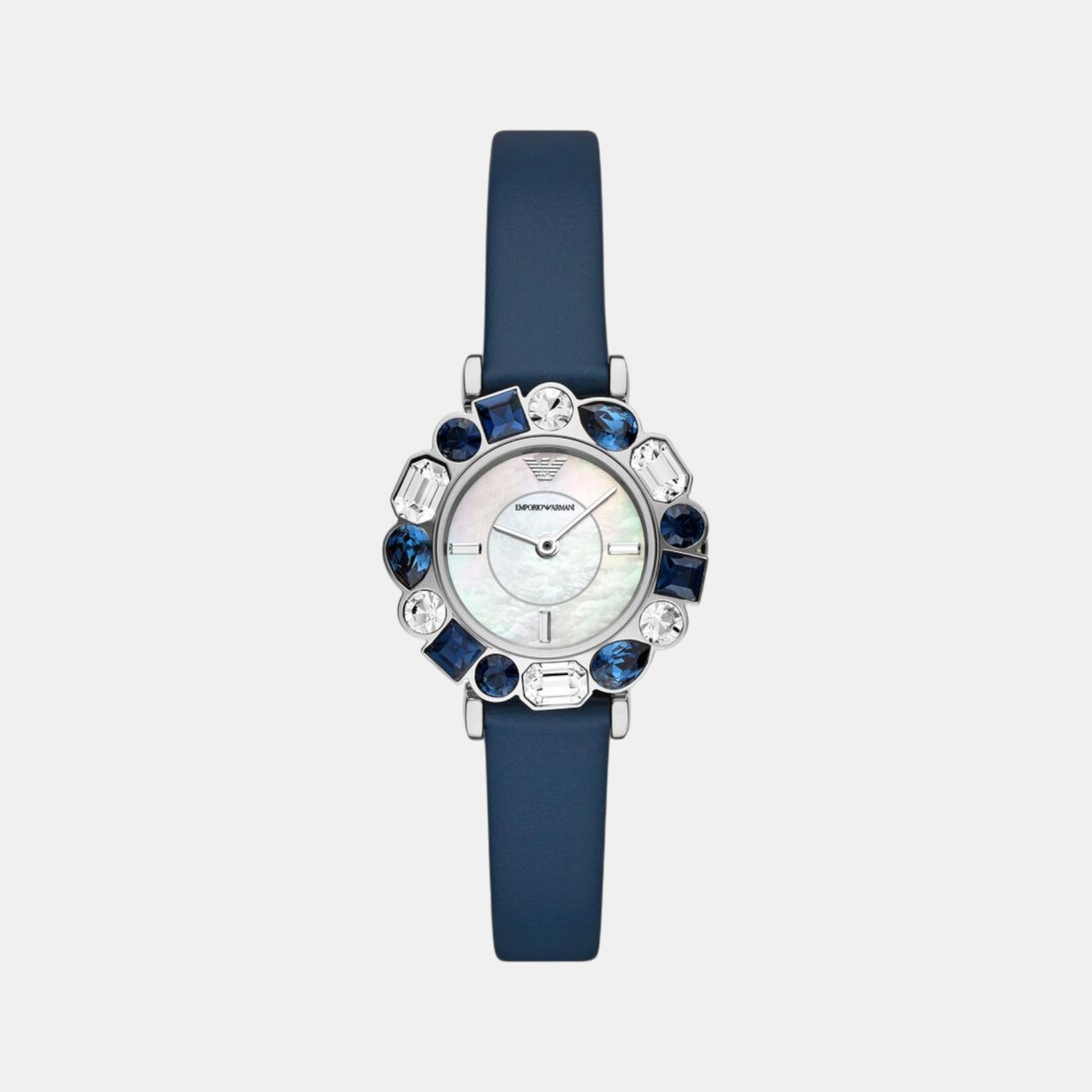 Women Quartz White Dial Analog Leather Watch AR11595