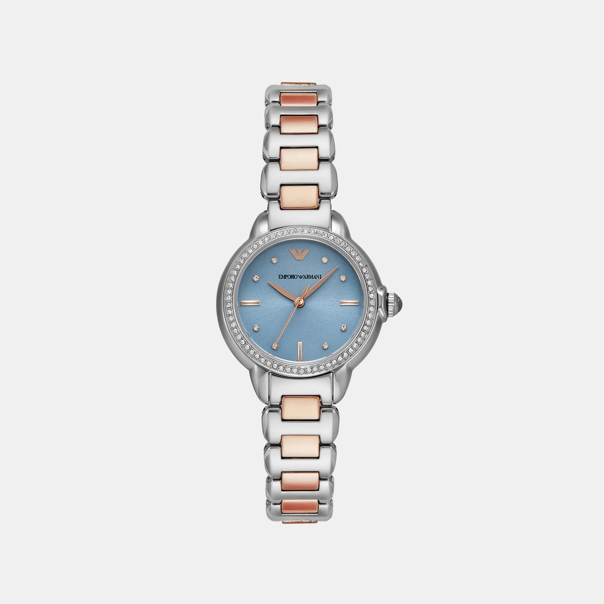 Mia Women Quartz Blue Dial Analog Stainless Steel Watch AR11597