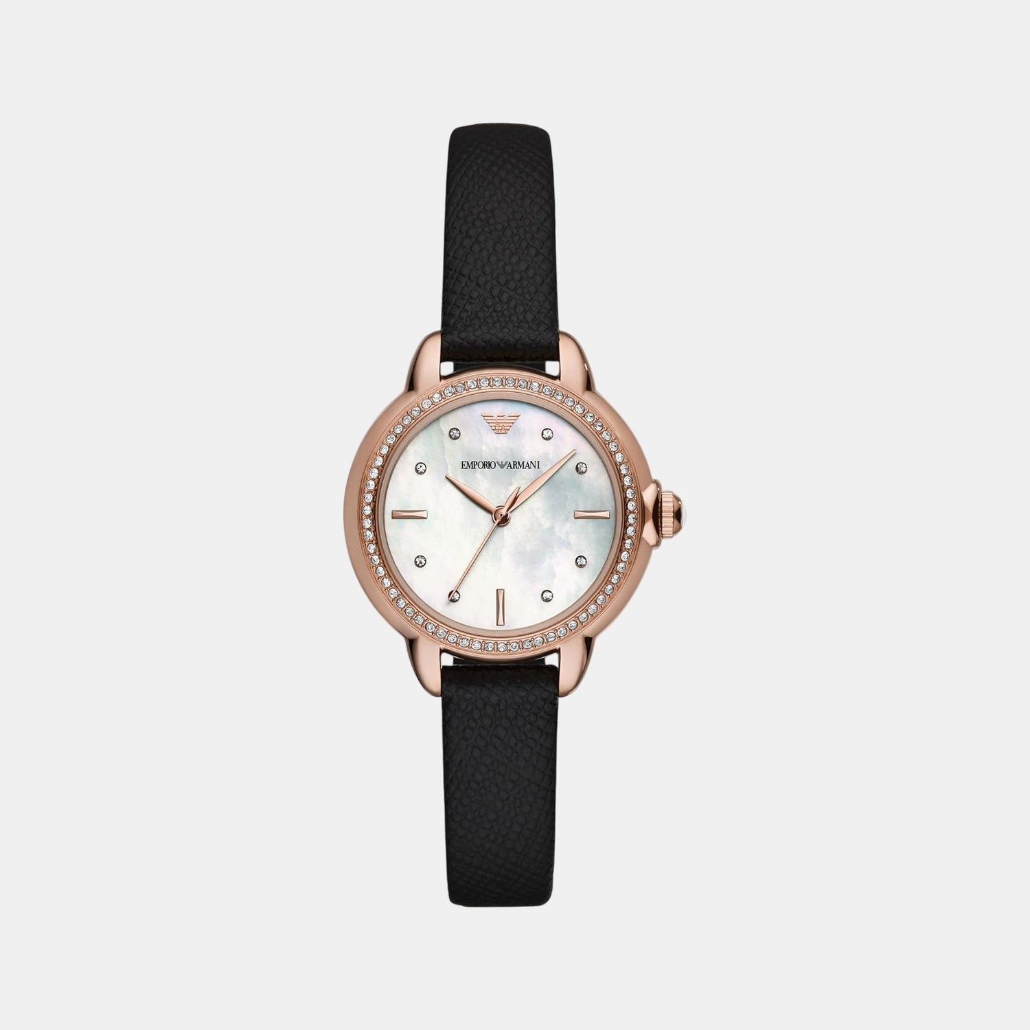 Mia Women Quartz Mother Of Pearl Dial Analog Leather Watch AR11598