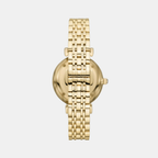 Cleo Women Quartz Cream Dial Analog Stainless Steel Watch AR11608