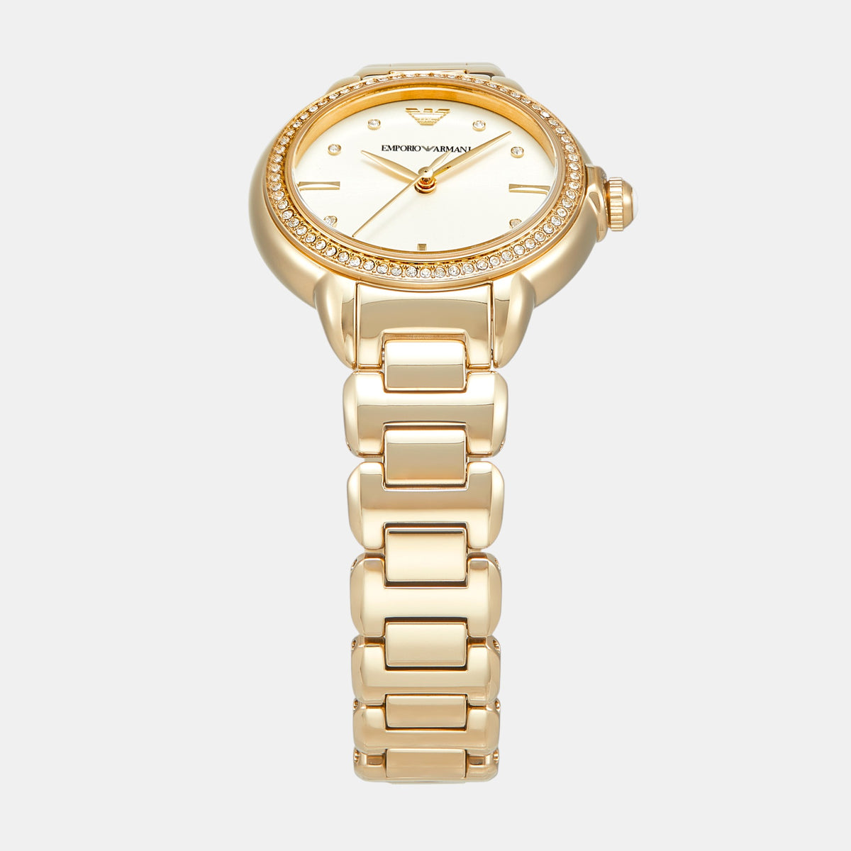 Mia Women Quartz Cream Dial Analog Stainless Steel Watch AR11609