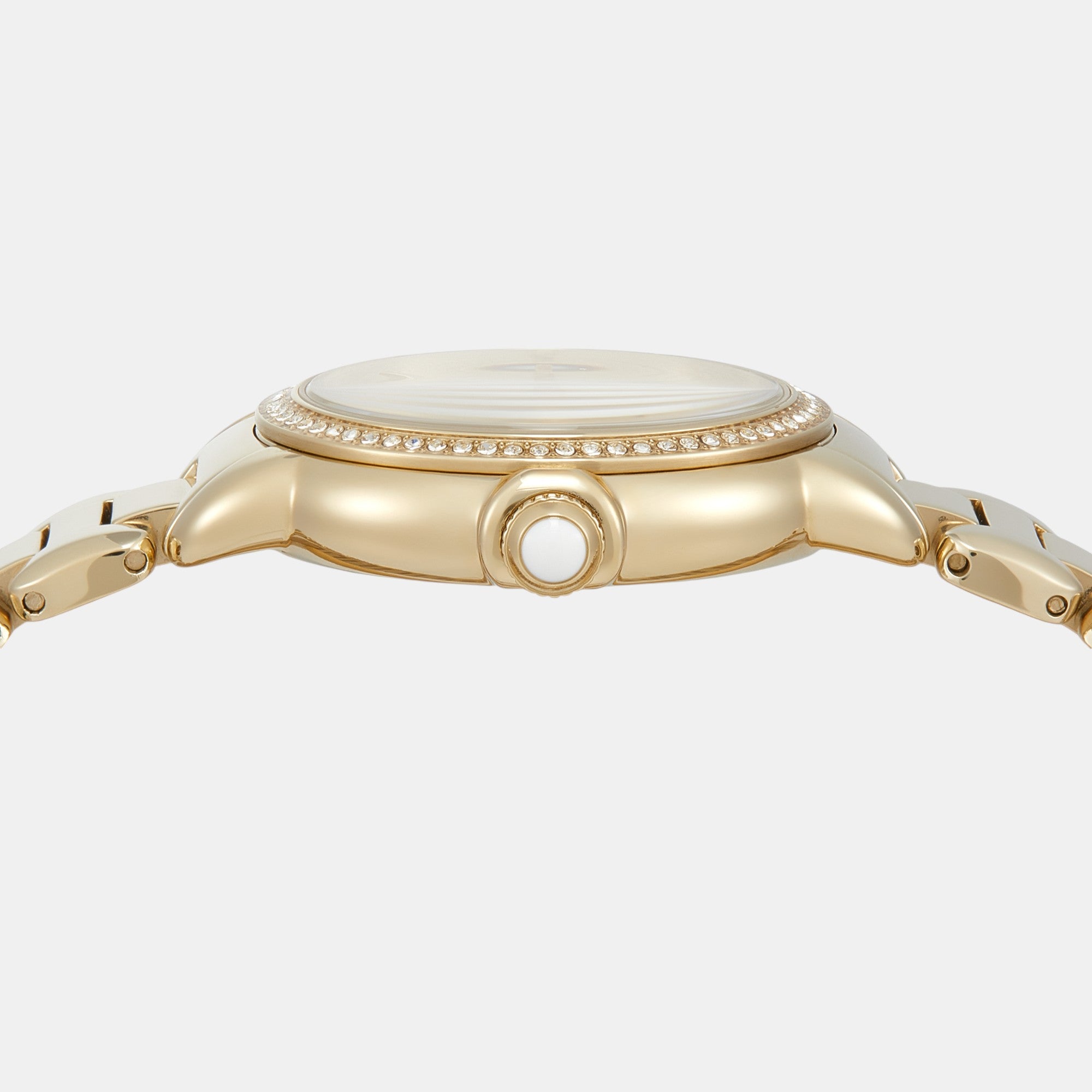 Mia Women Quartz Cream Dial Analog Stainless Steel Watch AR11609