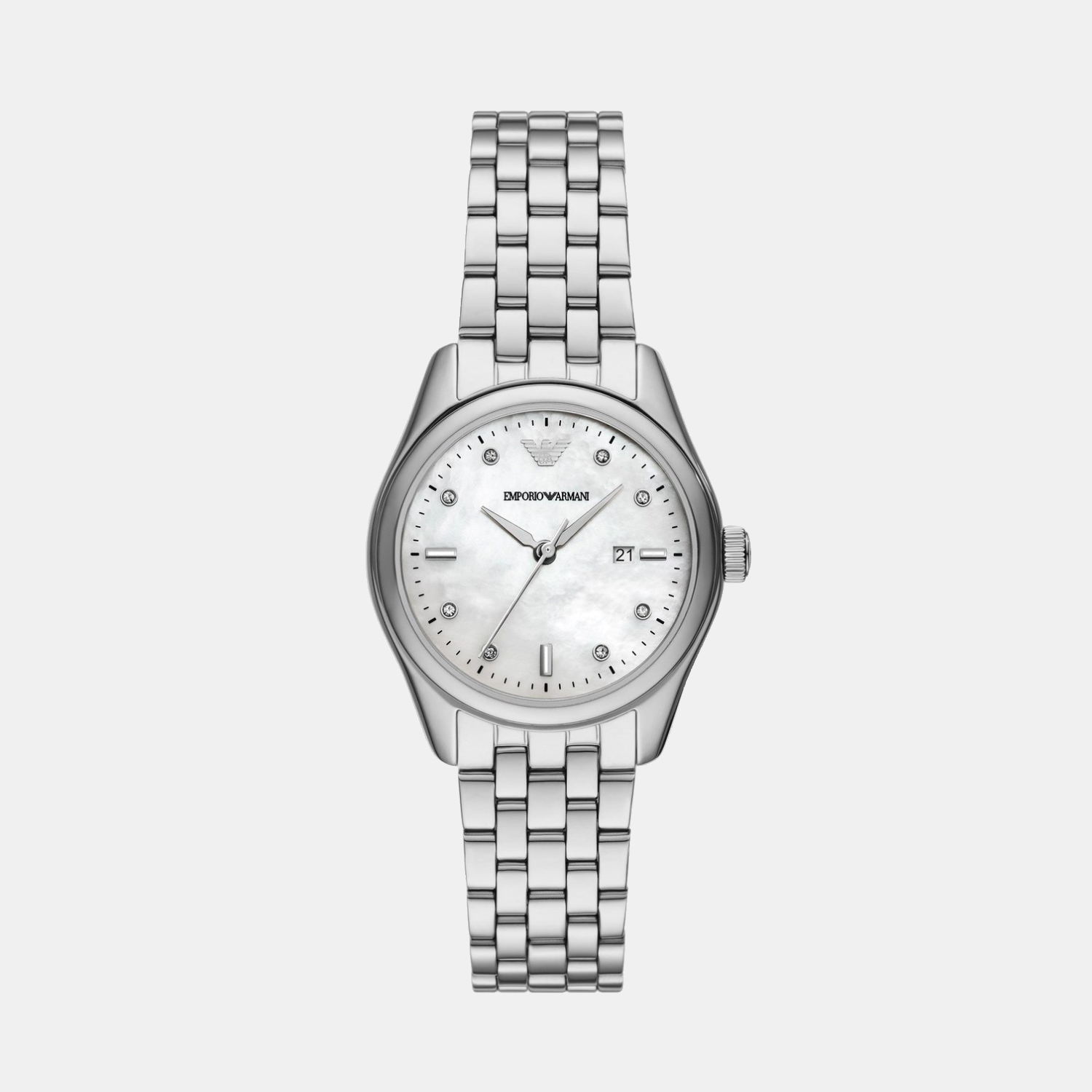 Na Women Quartz Mother Of Pearl Dial Analog Stainless Steel Watch AR11614