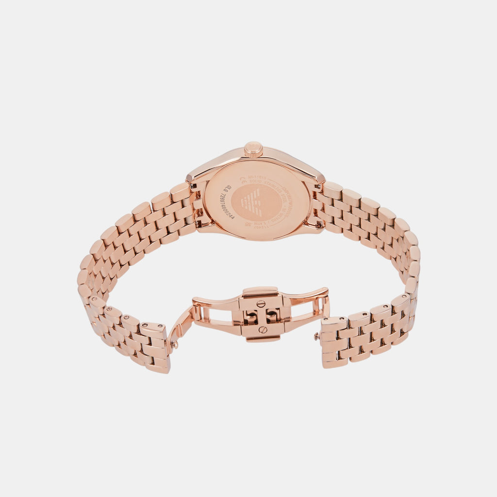 Emporio Armani Round Quartz Analog Women watch