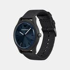 Na Men Quartz Blue Dial Analog Stainless Steel Watch AR11617