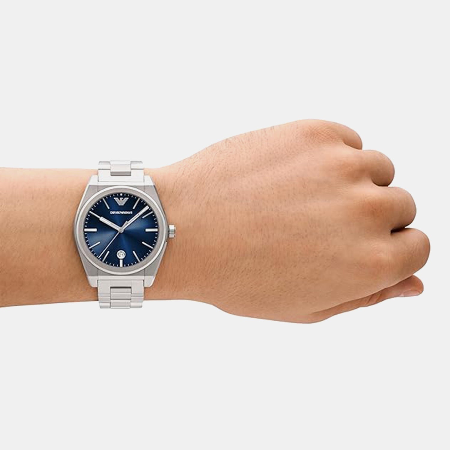 Federico Men Quartz Blue Dial Analog Stainless Steel Watch AR11620