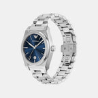 Federico Men Quartz Blue Dial Analog Stainless Steel Watch AR11620