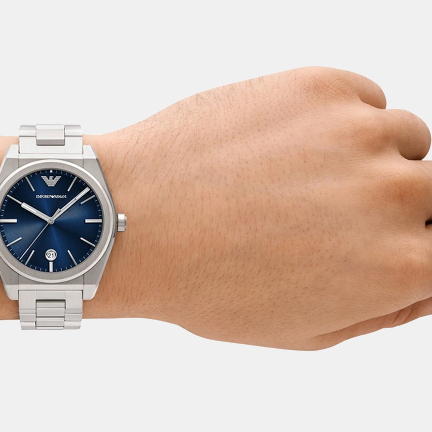 Emporio Armani Stainless Steel Blue watch