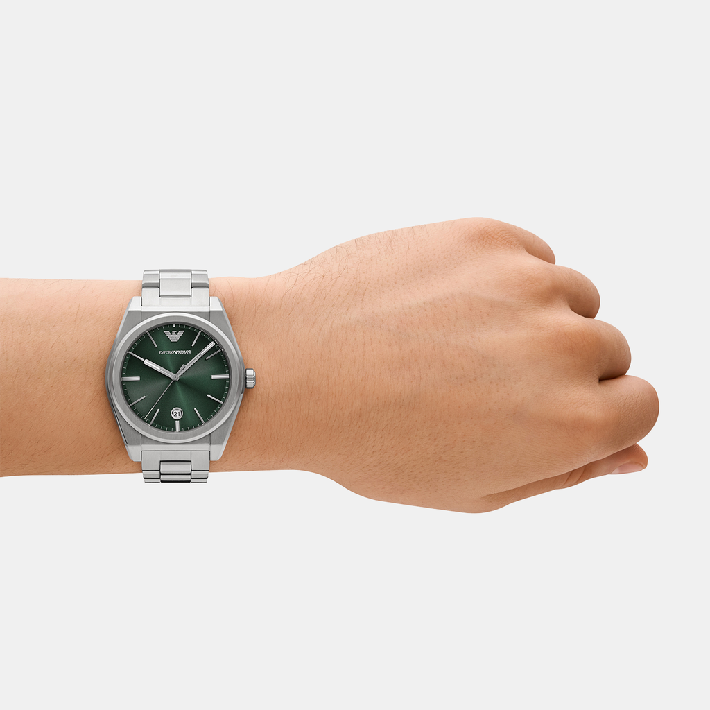 Emporio Armani 41 mm Silver Quartz watch