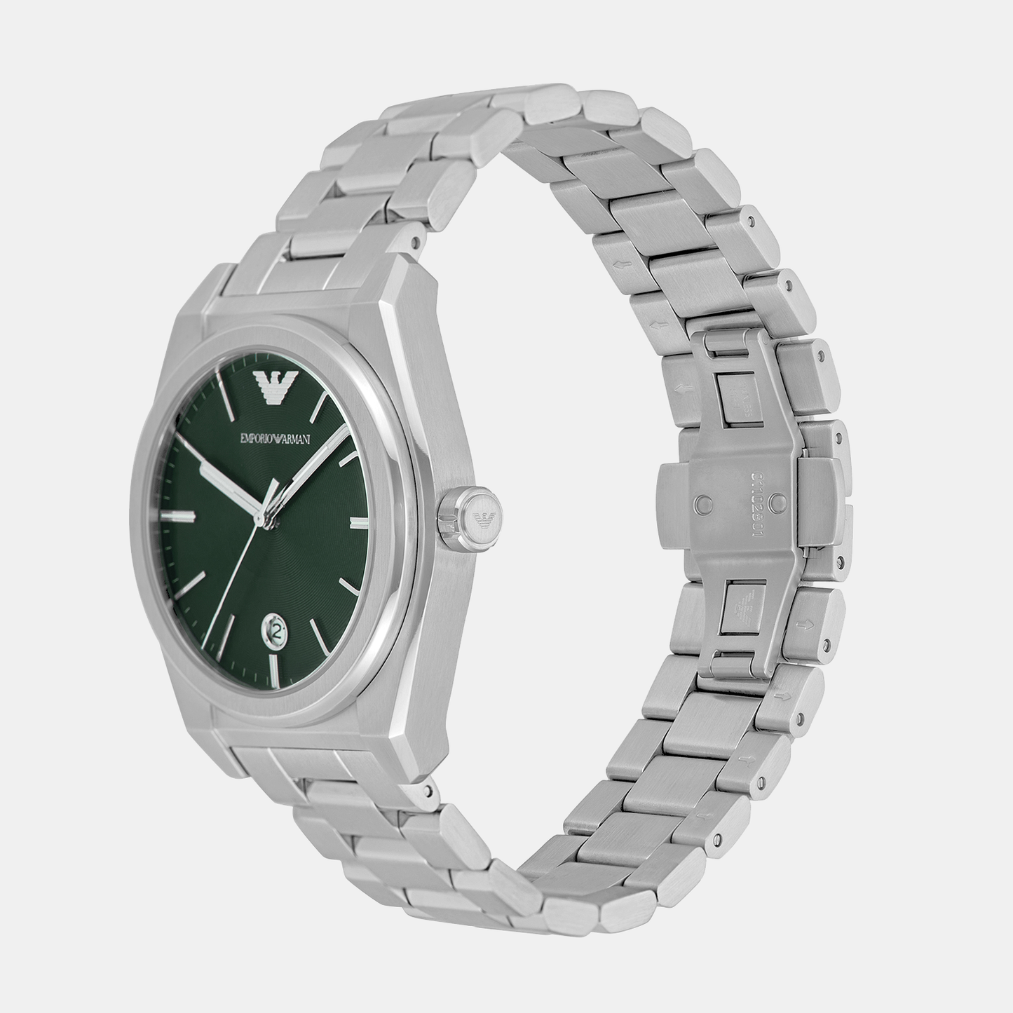 Men Quartz Green Dial Analog Stainless Steel Watch AR11621