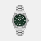 Federico Men Quartz Green Dial Analog Stainless Steel Watch AR11621