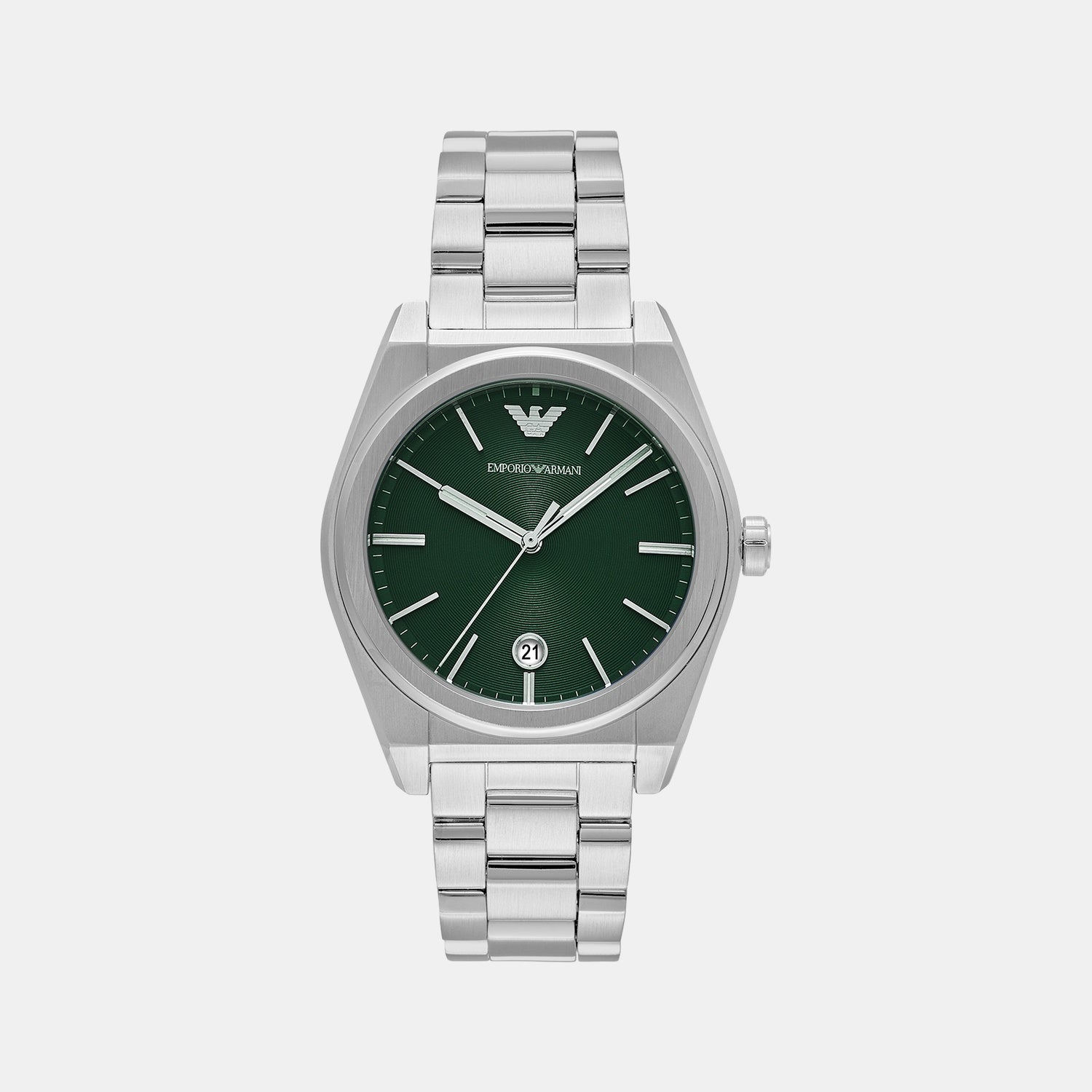 Federico Men Quartz Green Dial Analog Stainless Steel Watch AR11621