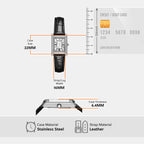 Women Quartz Silver Dial Analog Leather Watch AR11623