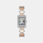 Emporio Armani Rectangle Mother Of Pearl Analog watch