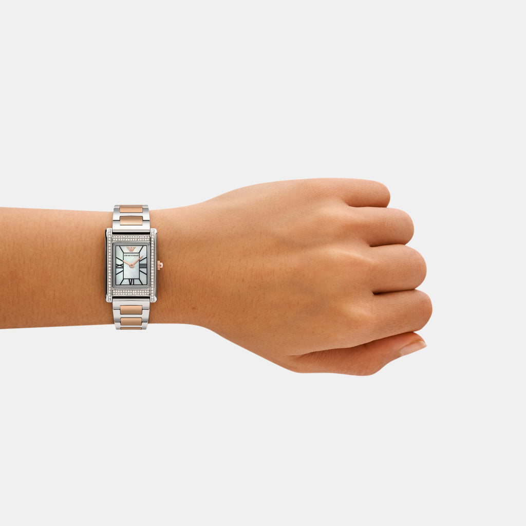 Emporio Armani 22 mm Two Tone Quartz watch