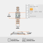 Emporio Armani Rectangle Quartz Analog Women watch