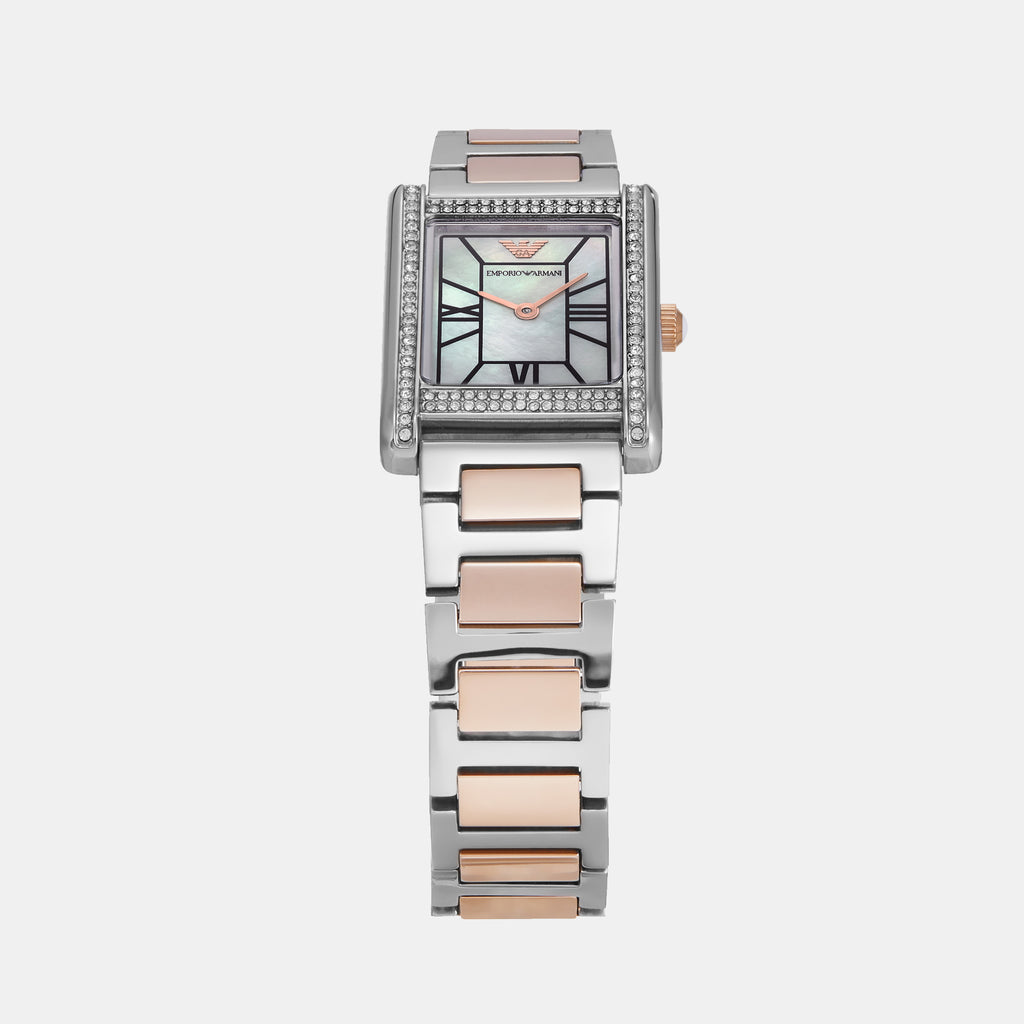 Emporio Armani Women Rectangle Mother Of Pearl watch