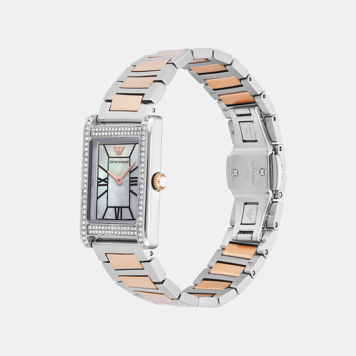 Emporio Armani Stainless Steel Rectangle watch