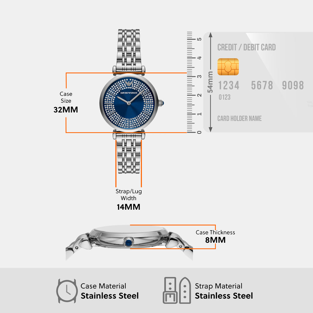 Emporio Armani 32 mm Silver Quartz watch