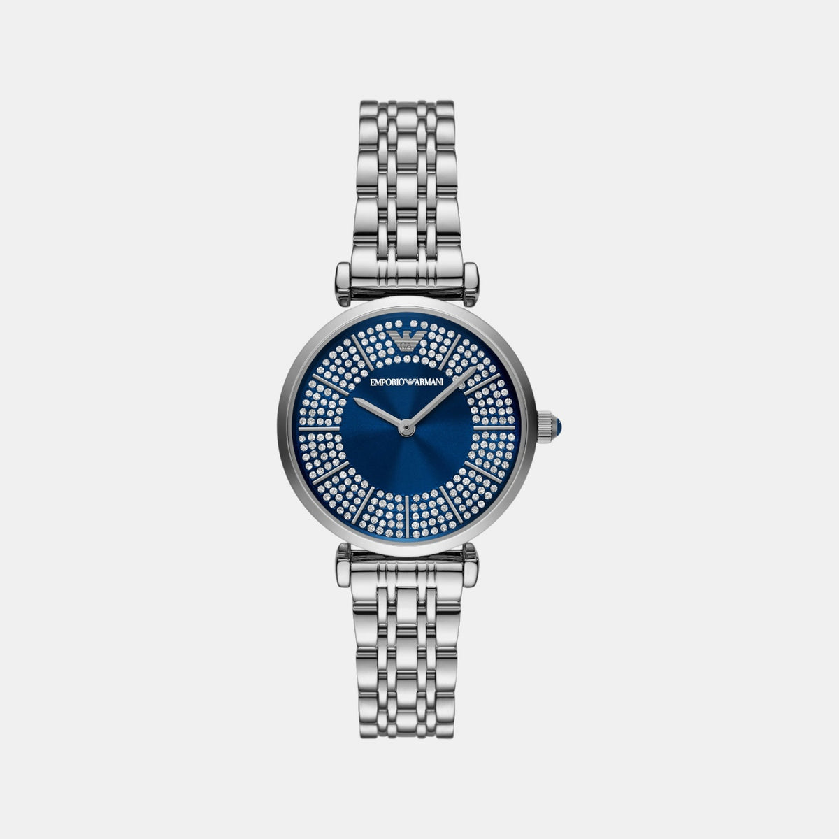 Women Quartz Blue Dial Analog Stainless Steel Watch AR11627