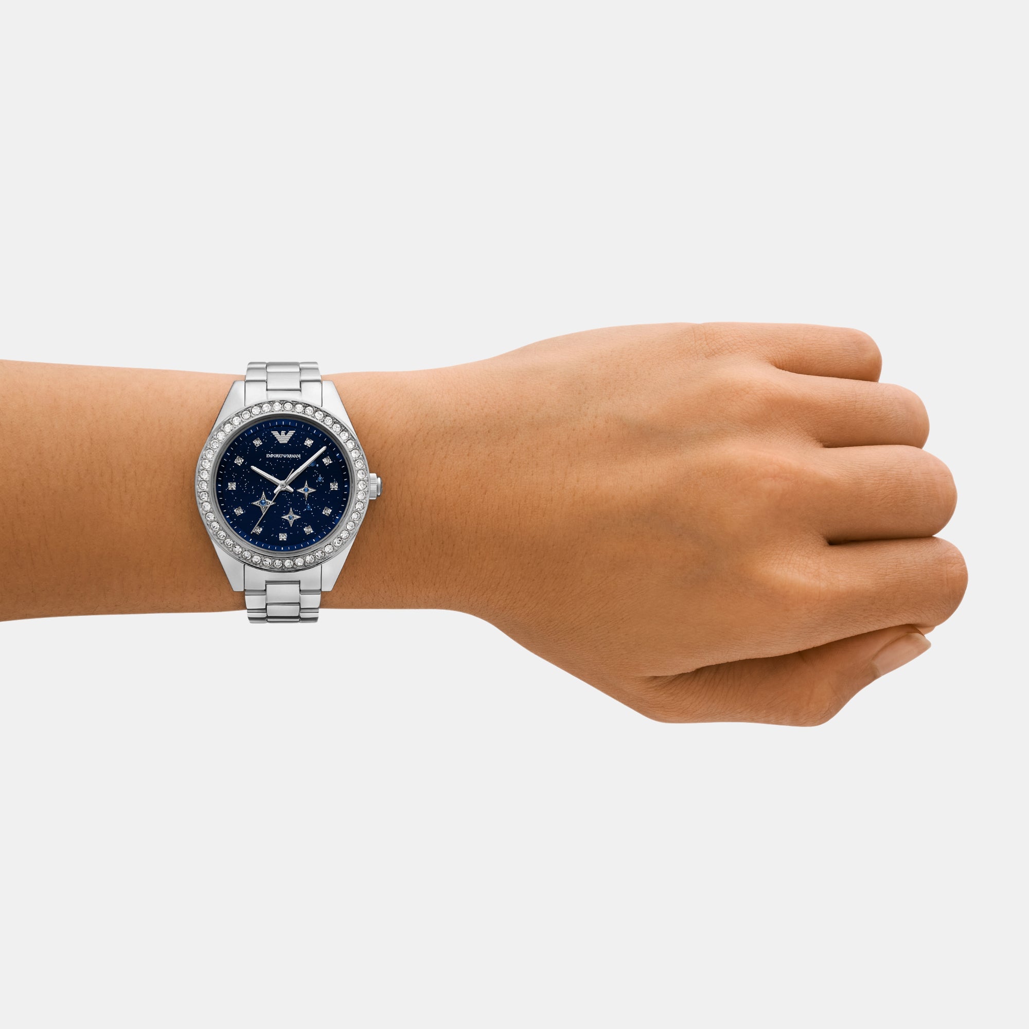 Emporio Armani Round Quartz Analog Women watch