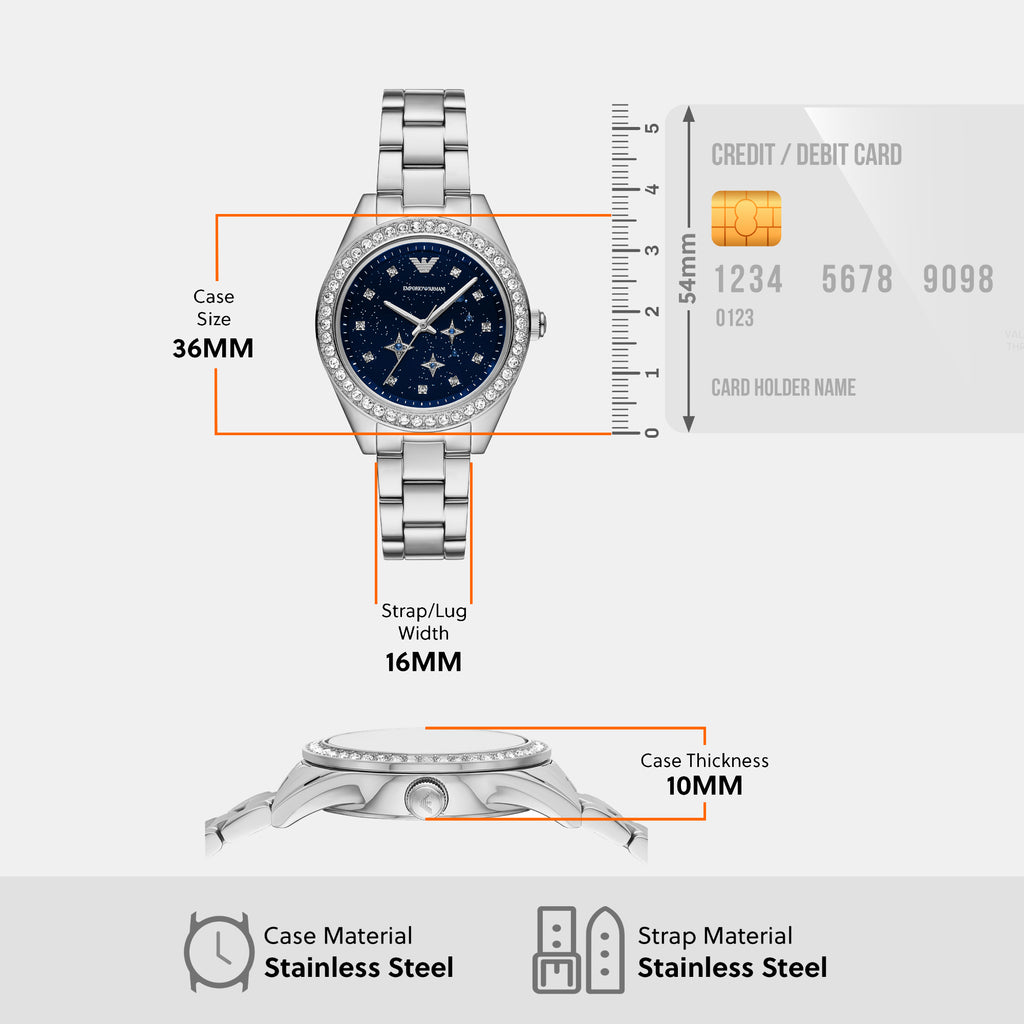 Emporio Armani 36 mm Silver Quartz watch