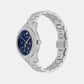 Women Quartz Blue Dial Analog Stainless Steel Watch AR11628