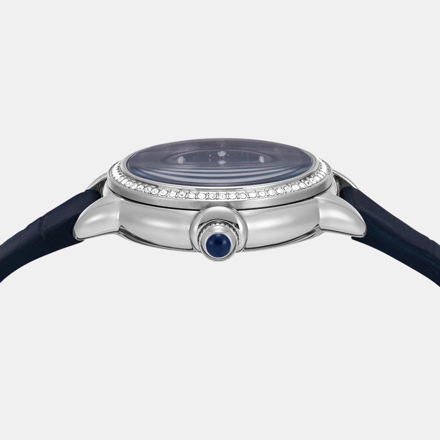 Women Quartz Blue Dial Analog Leather Watch AR11629