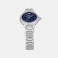 Women Quartz Blue Dial Analog Stainless Steel Watch AR11630