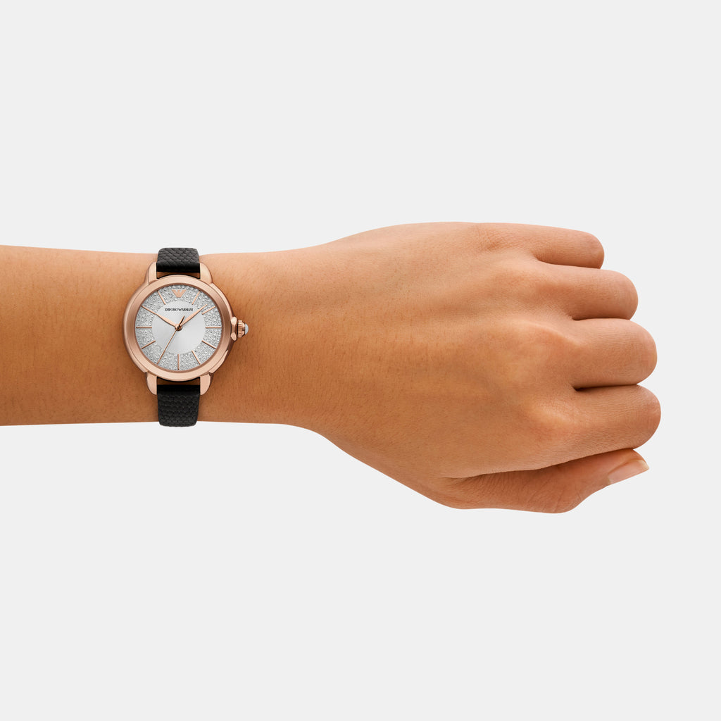 Emporio Armani Round Quartz Analog Women watch