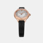 Women Quartz Silver Dial Analog Leather Watch AR11631