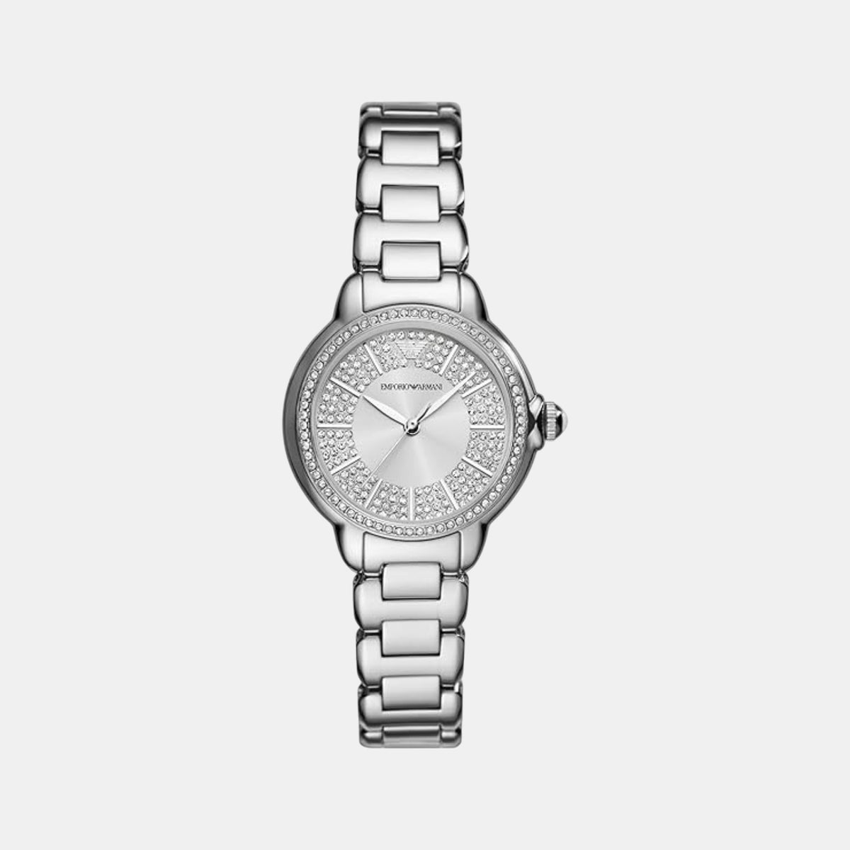 Women Quartz Silver Dial Analog Stainless Steel Watch AR11632