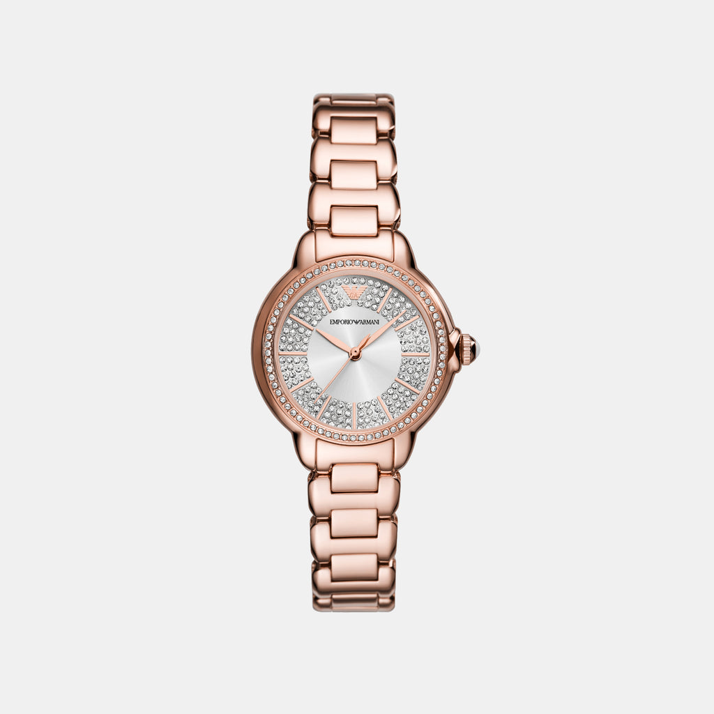 Emporio Armani Round Silver Analog watch