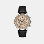Emporio Armani Round Beige Chronograph watch
