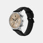 Men Quartz Beige Dial Chronograph Leather Watch AR11634