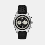 Emporio Armani Round Black Chronograph watch