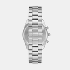 Na Men Quartz Black & Silver Dial Chronograph Stainless Steel Watch AR11636