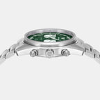 racer Men Quartz Green & Silver Dial Chronograph Stainless Steel Watch AR11637