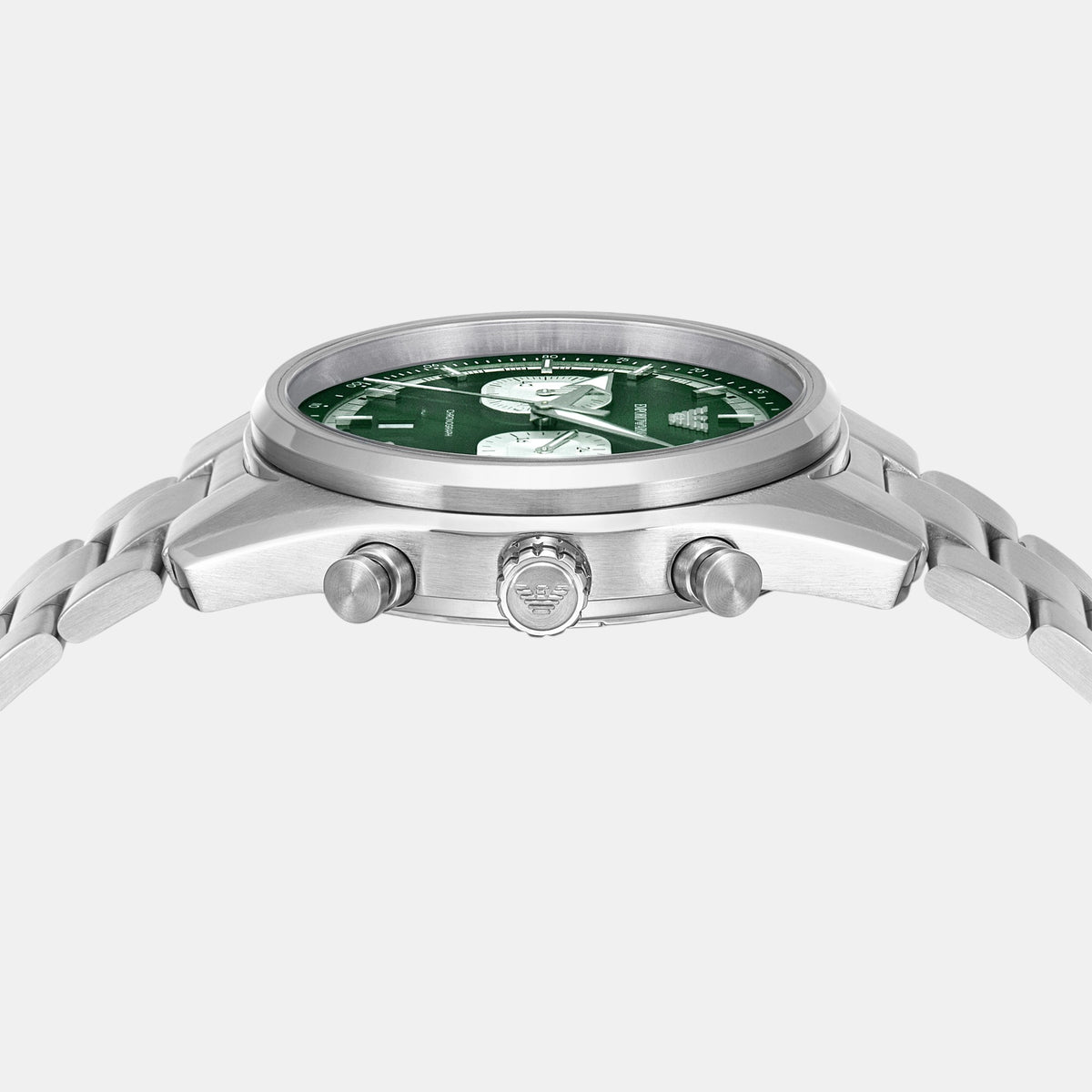 Racer Men Quartz Green Dial Chronograph Stainless Steel Watch AR11637