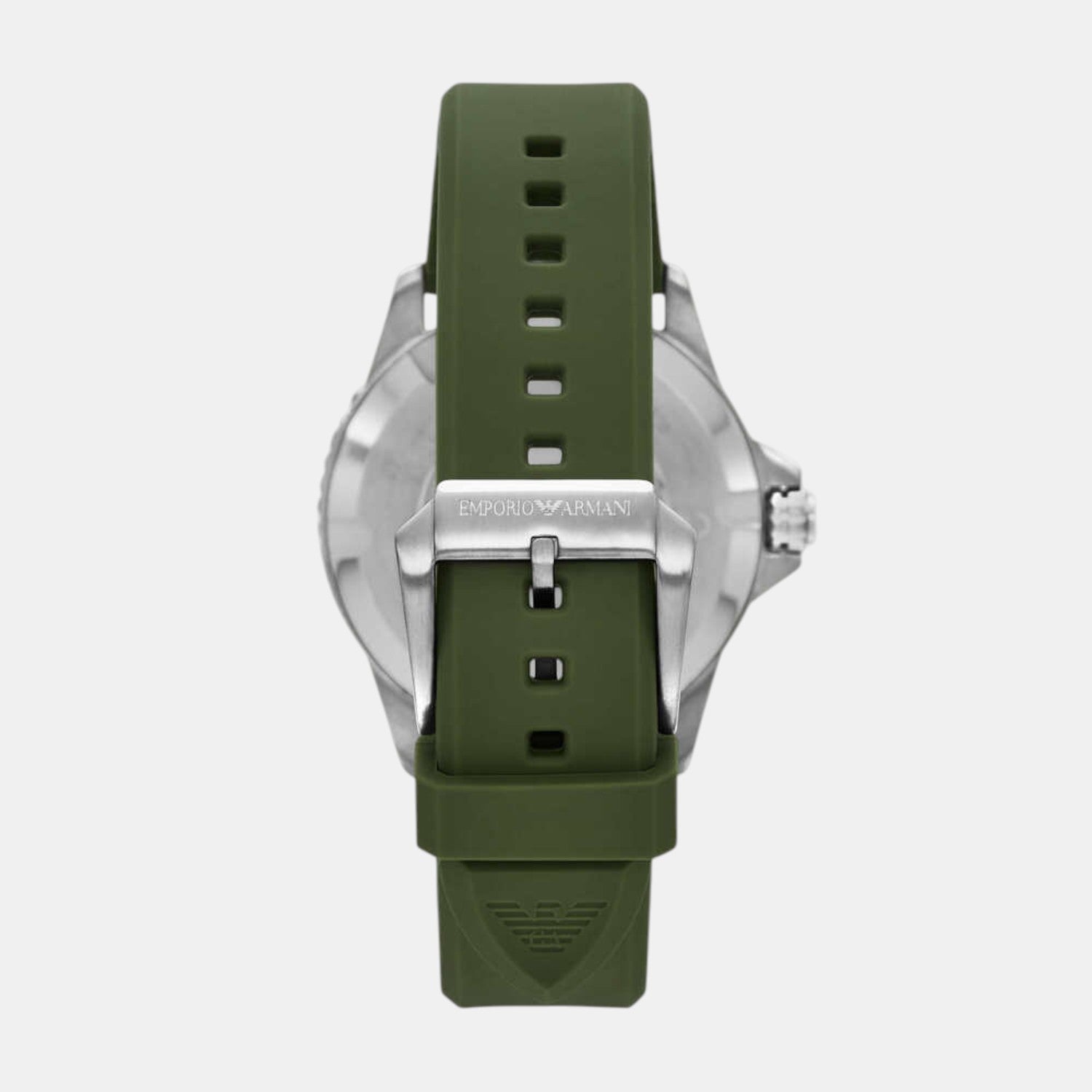 Men Quartz Green Dial Analog Silicone Watch AR11638
