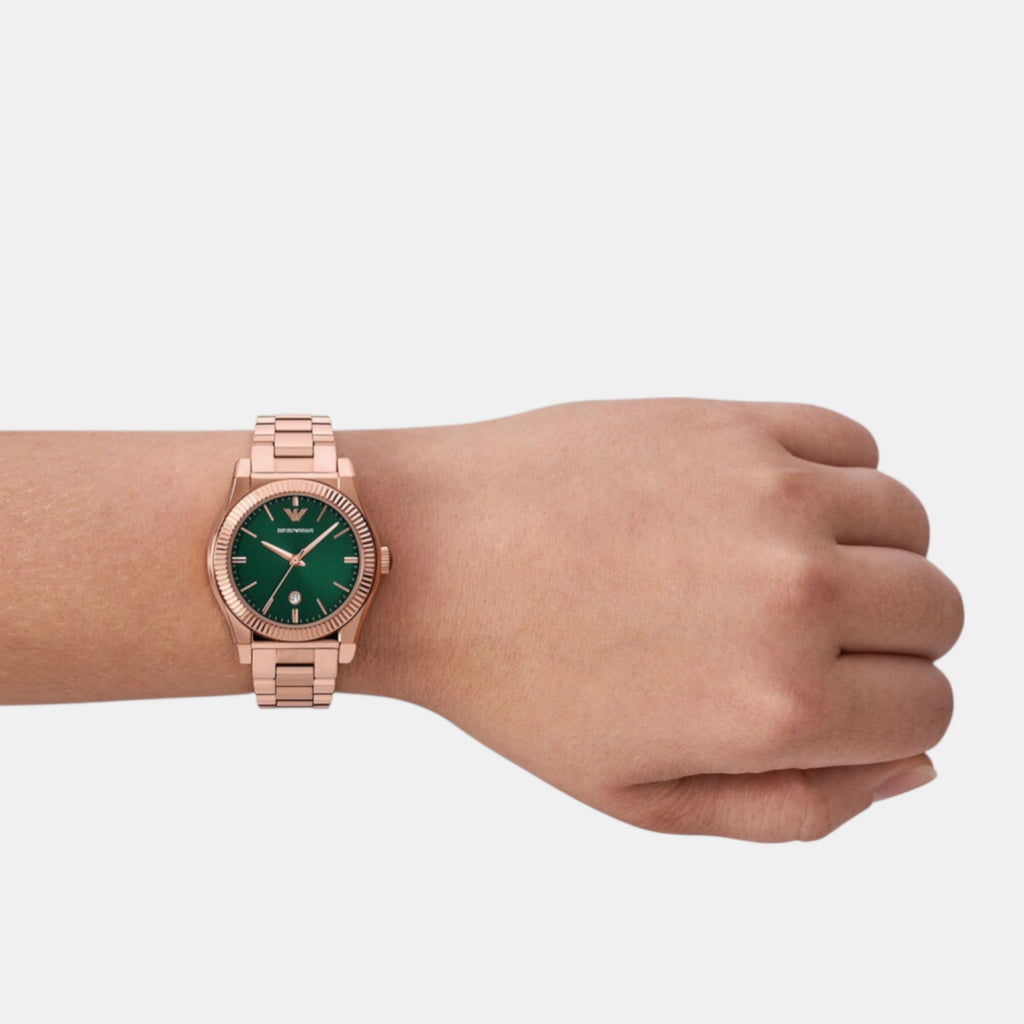 Women Quartz Green Dial Analog Watch AR11639