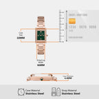 Women Quartz Green Dial Analog Stainless Steel Watch AR11641