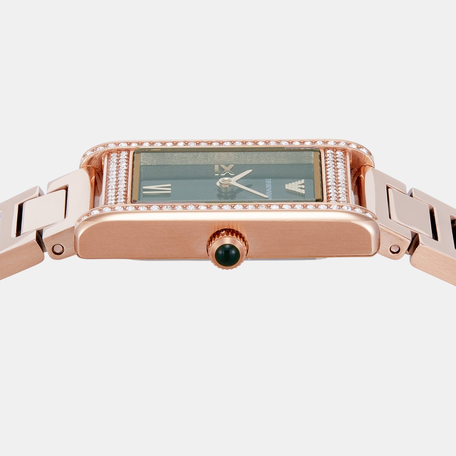 Women Quartz Green Dial Analog Stainless Steel Watch AR11641