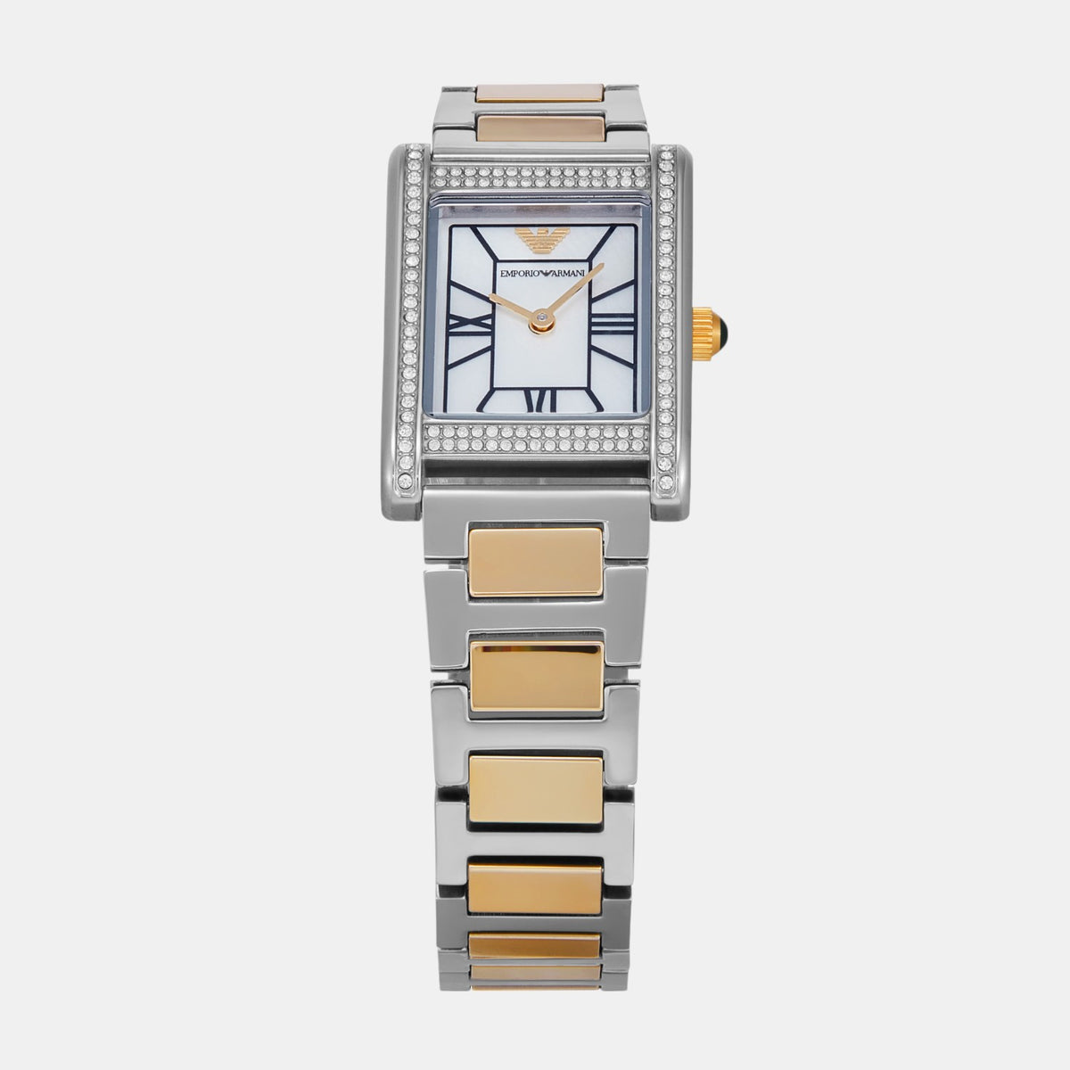 Women Quartz Mother Of Pearl Dial Analog Stainless Steel Watch AR11642